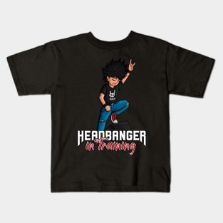 Little rockers - headbanger in training Kids T-Shirt